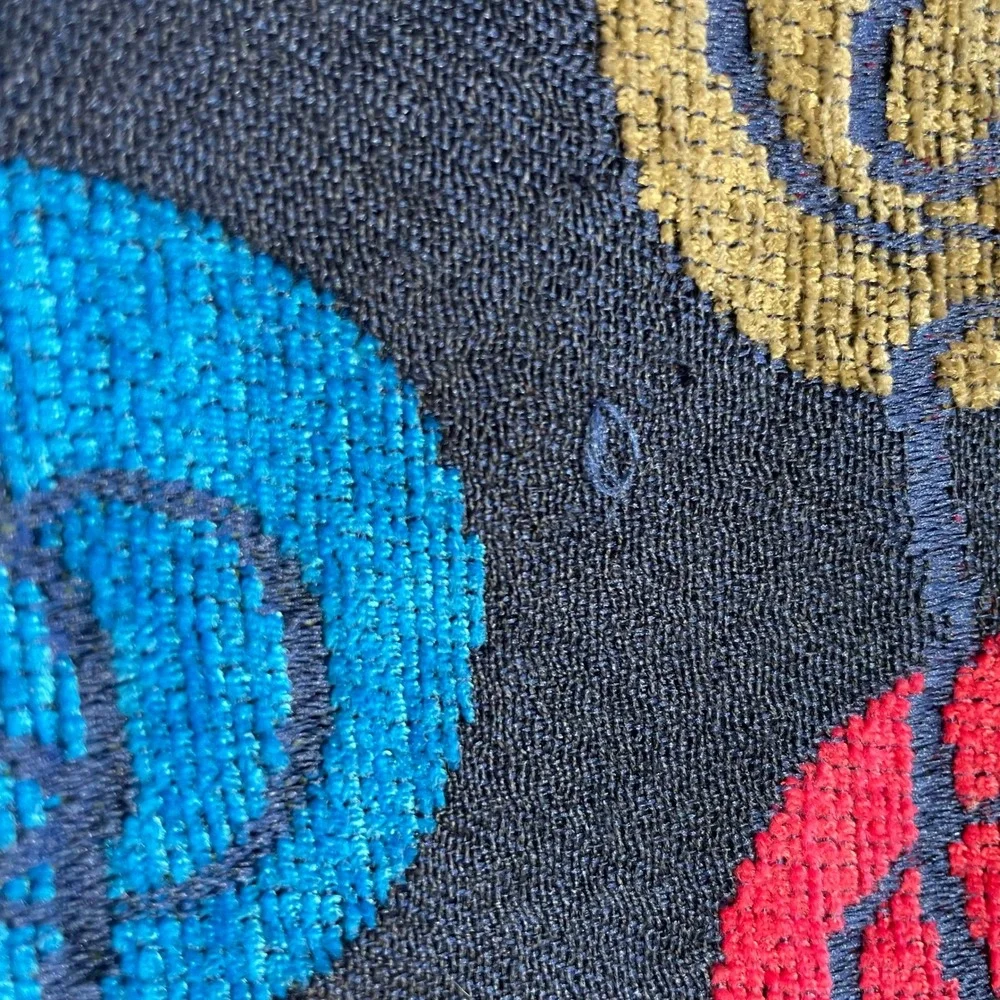 RETRO Art Teacher Boho Y2K Button Front Geometric Tapestry Vest Heavy Texture Sm - Picture 8 of 8
